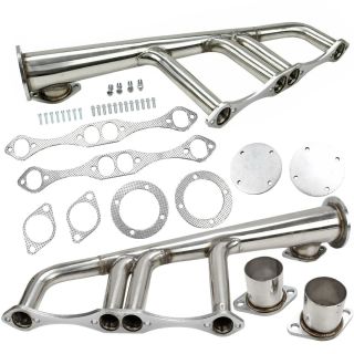 Shorty Manifold Header for SBC 265-400 V8 Chevy Street Hot Rod Rat Lake Style