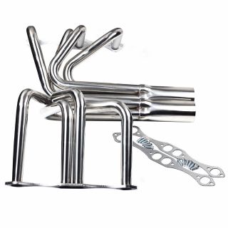 1955+ Chevy Small Block SBC 265-400 V8 Stainless Exhaust Header T-Bucket Sprint Roadster