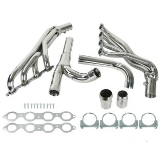 14-17 Chevy GMC Silverado Sierra 5.3L 6.2L V8 Long Tube Exhaust Header w/Y Pipe