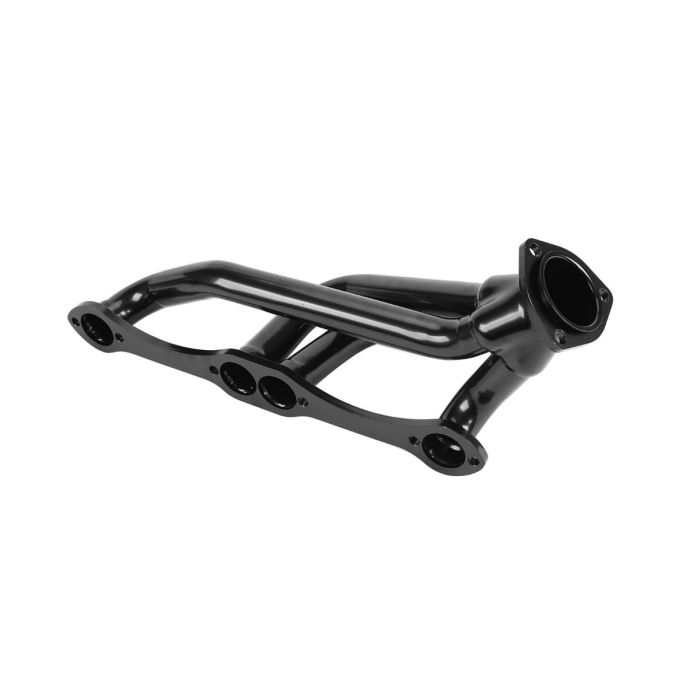 Small Block Black Exhaust Header for Chevy Blazer S10 S15 2WD 283 302 350 V8