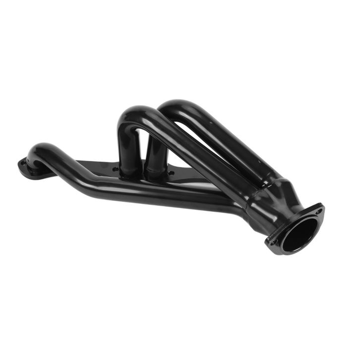 Small Block Black Exhaust Header for Chevy Blazer S10 S15 2WD 283 302 350 V8