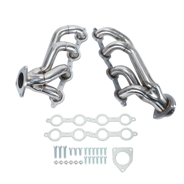 2002-2016 Chevy Silverado 1500 2500HD 3500HD 4.8L 5.3L 6.0L Stainless Exhaust Header