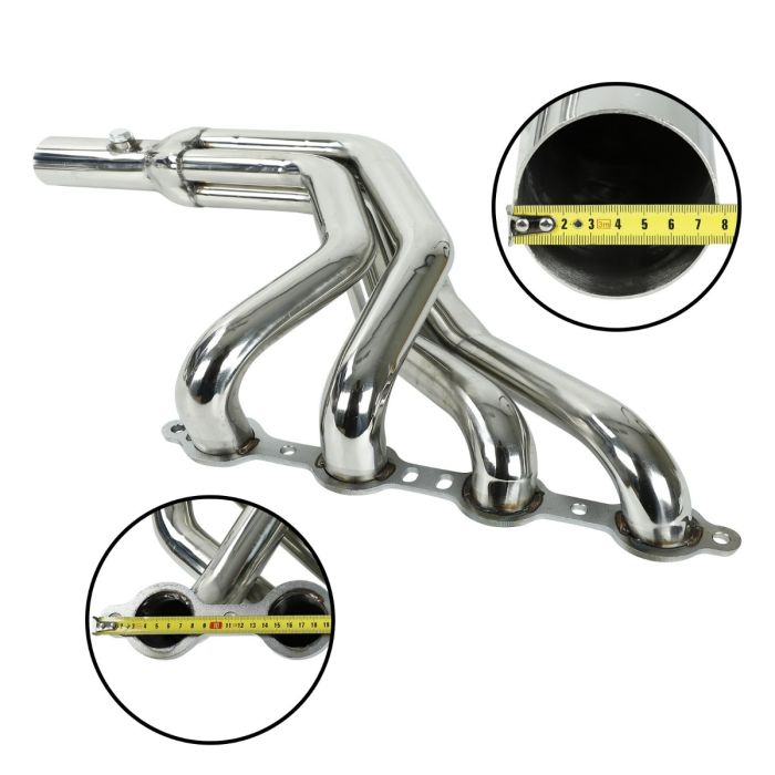 Stainless Exhaust Header for 1979-2004 Ford Mustang 4.8L 5.3L LS Swap