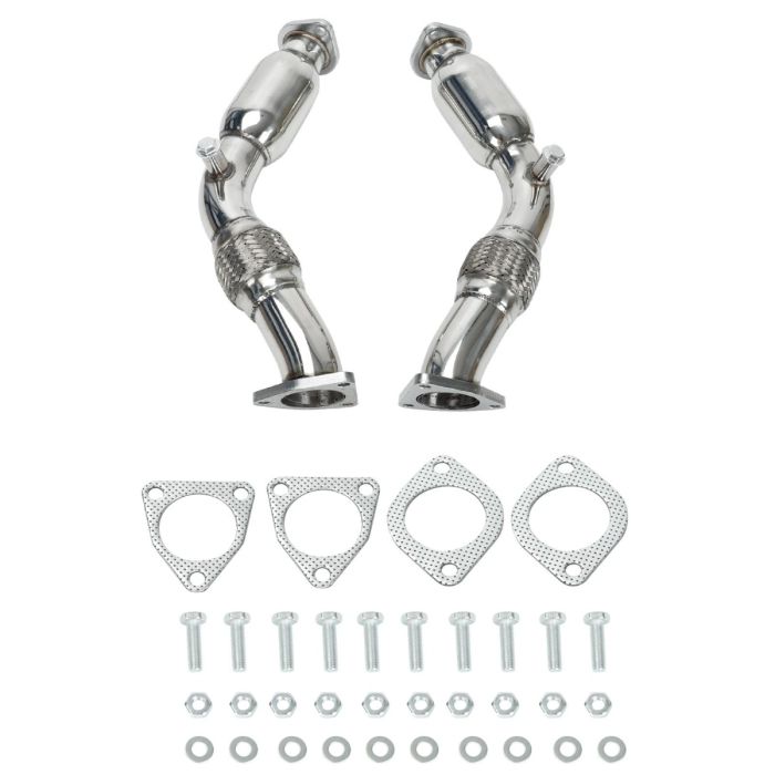 Resonated Catless Downpipe Exhaust for 03-08 Nissan 350z Infiniti G35 FX35
