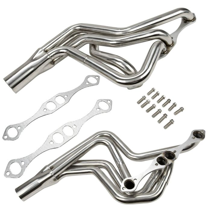 64-89 Chevy SBC 267-400 V8 Long Tube Exhaust Manifold Header