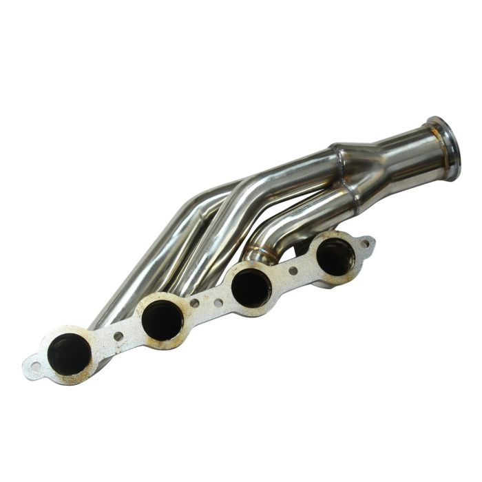 Exhaust Header with 90 Degree Elbow Adapter for 1997-2014 Chevy Small Block V8 LS1 LS2 LS3 LS6 LSX