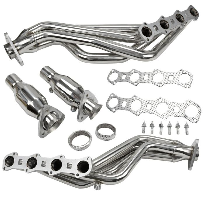 1999-2004 Ford F150 Pickup Stainless Steel Exhaust Header 5.4L V8 w/ Gasket